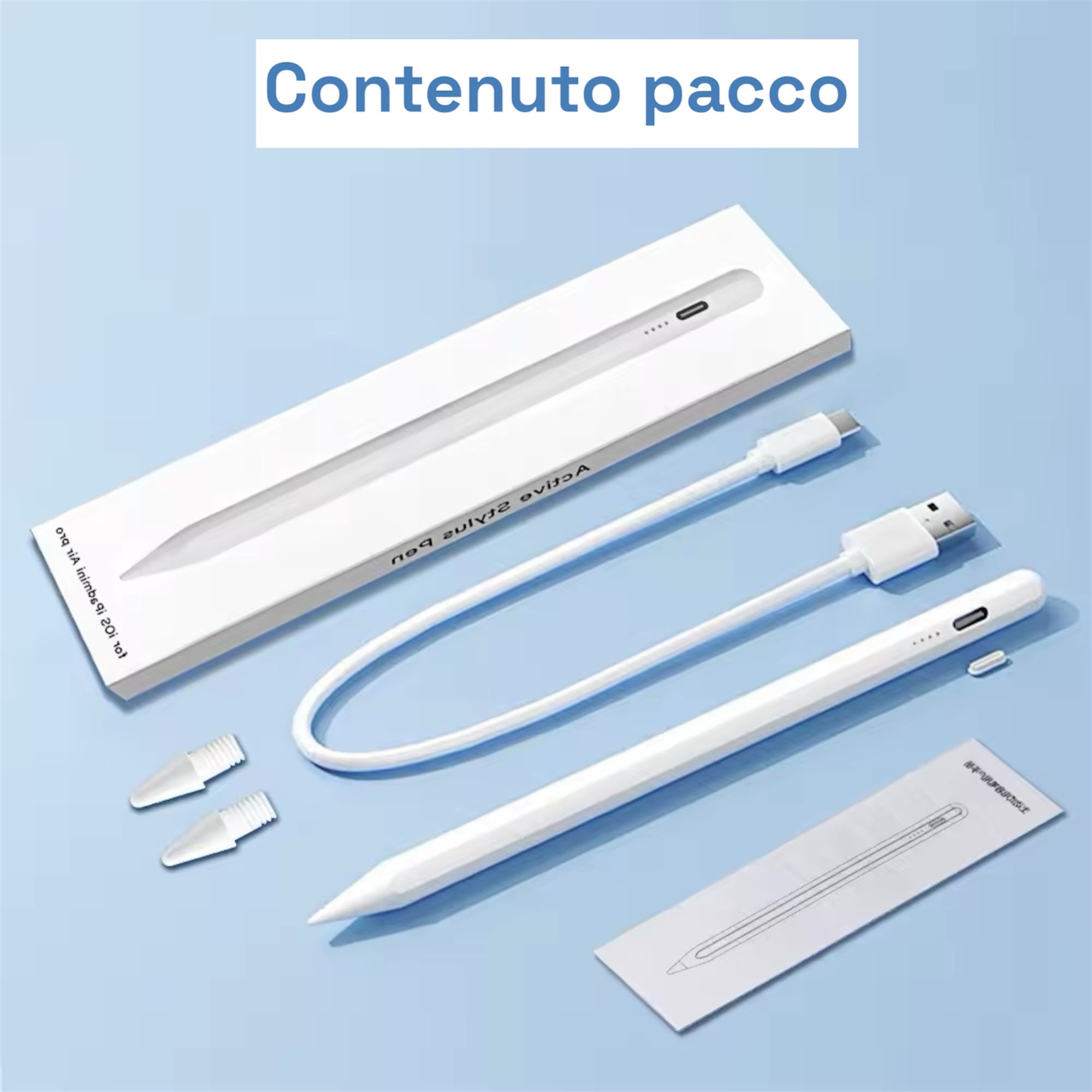 Matita per Apple iPad con Palm Rejection – Compatibile con iPad Air