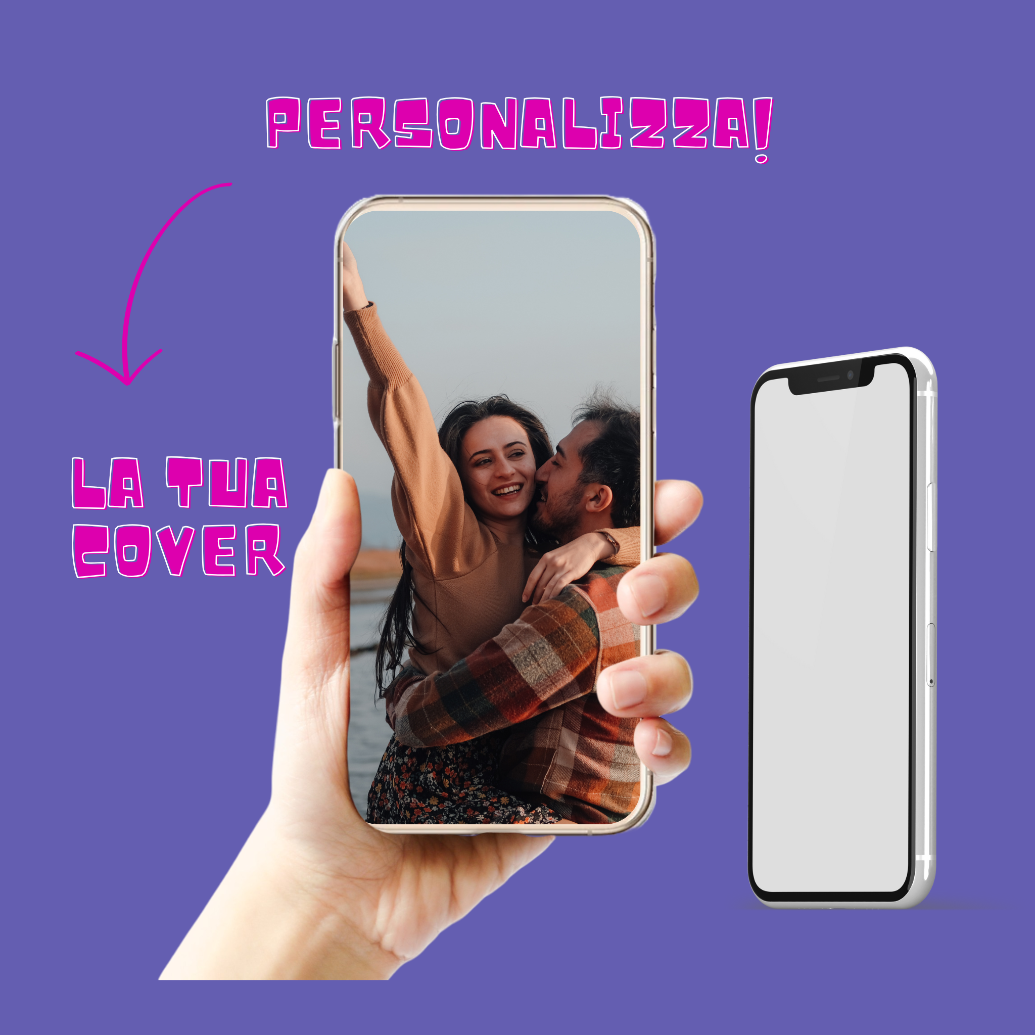 Cover personalizzabile per coppie e foto di animali – Crea il tuo ricordo unico