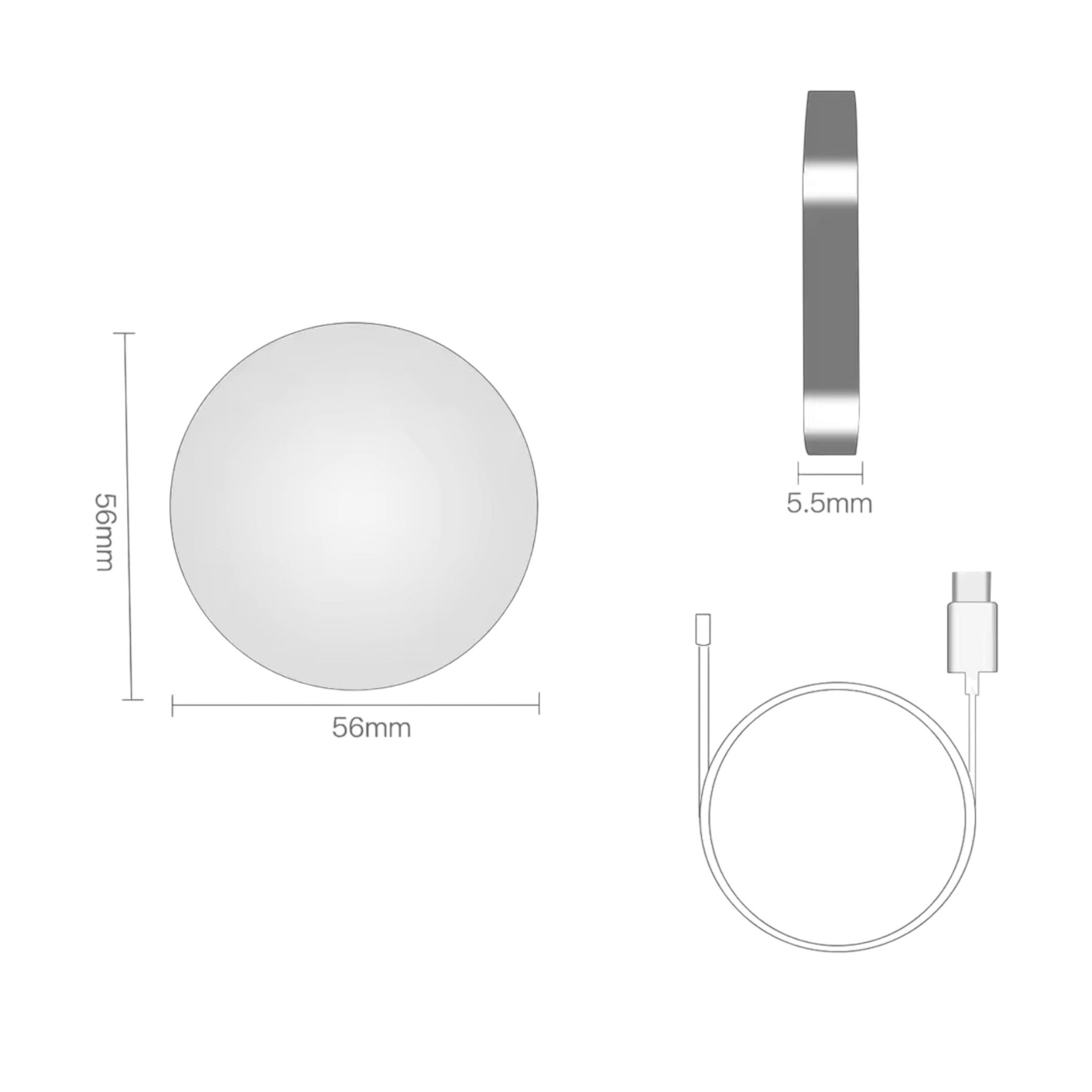 Caricabatterie Wireless Magnetico per Iphone Magsafe