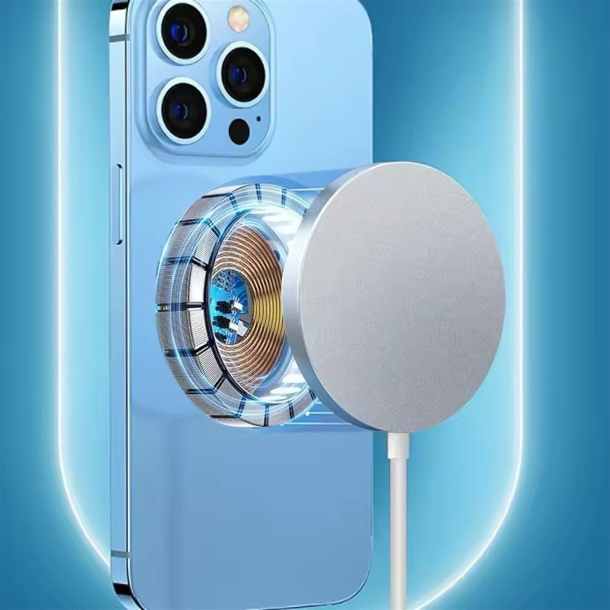 Caricabatterie Wireless Magnetico per Iphone Magsafe